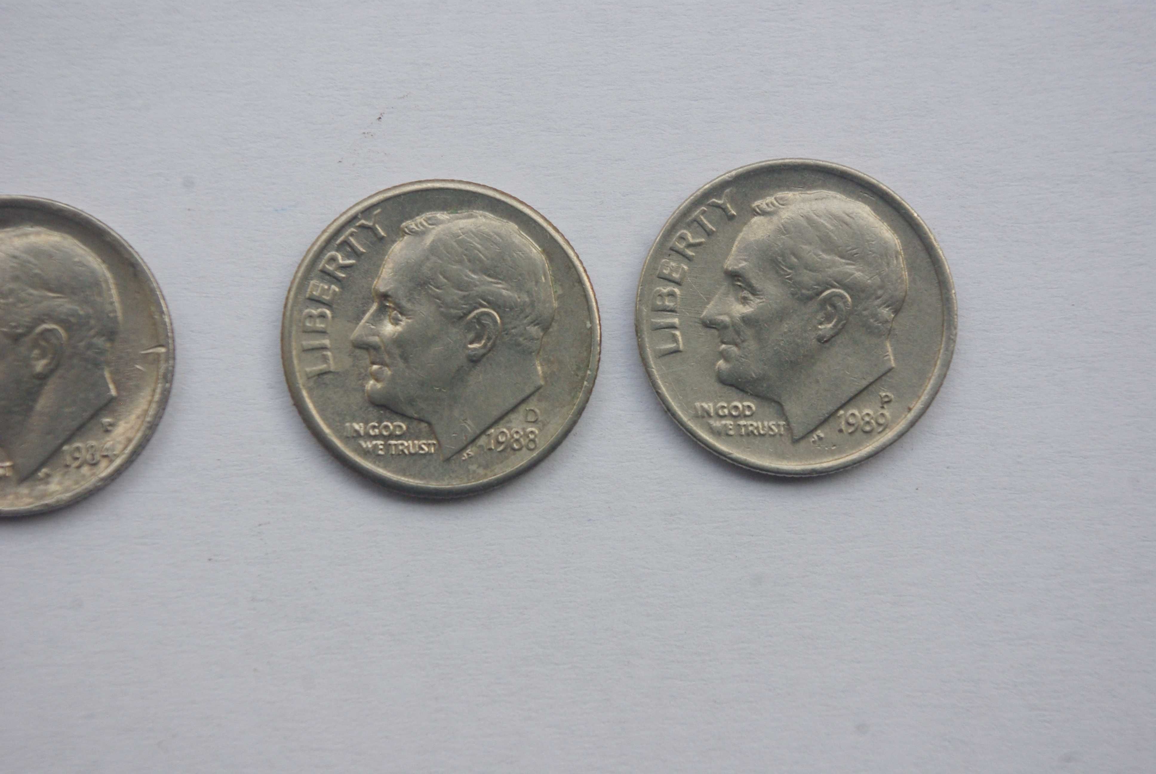 Colectie 14 bucati de 10 centi (dime) USA anii 1965 - 2007