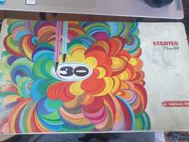 Set 30 carioci Stabilo Pen 68, cutie metalica, vintage, anii 1980