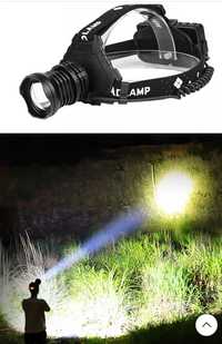 Lanterna Led  Headlight cu acumulatori 18650 3x4200mAh,