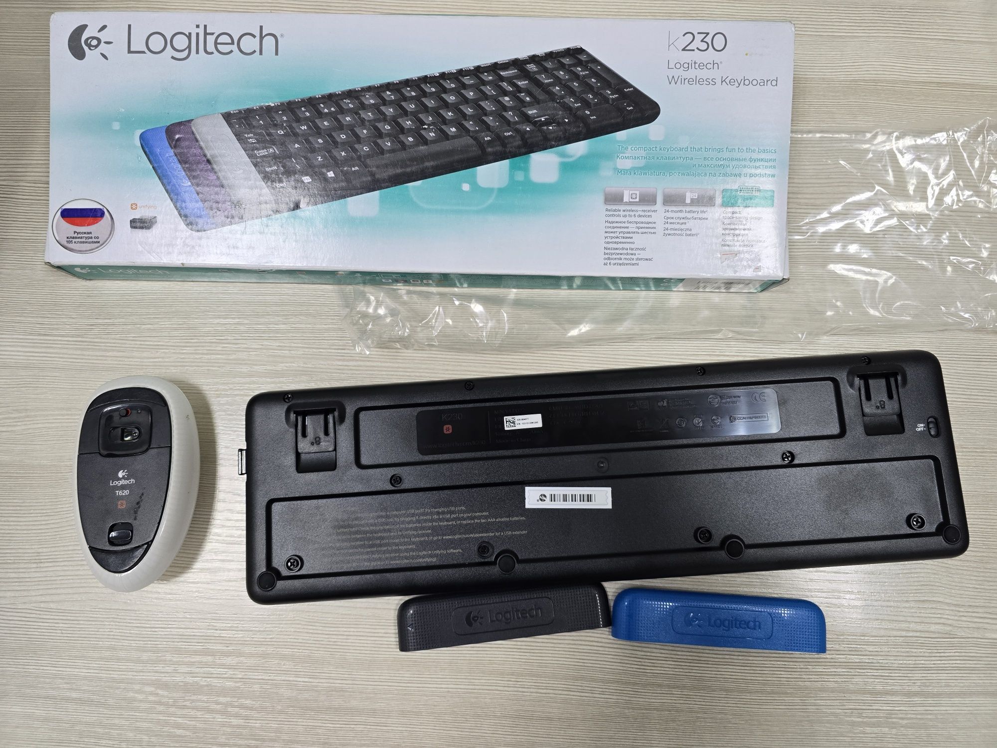 Клавиатура и мышь Logitech