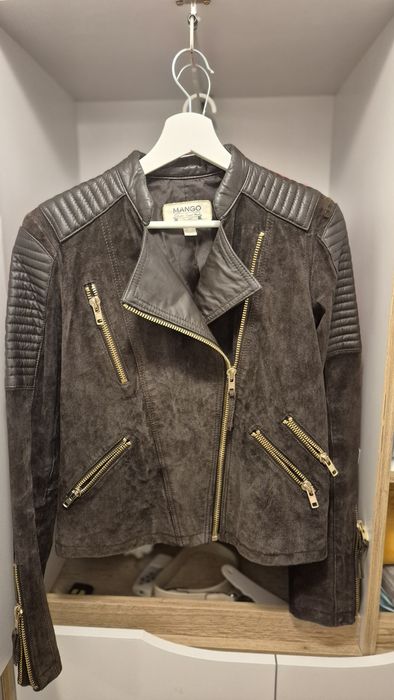 Geaca Mango piele intoarsa