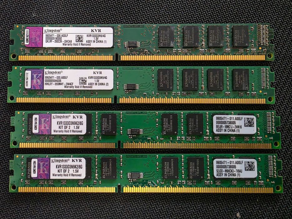 Memorie Kingston 16GB DDR3 1333mhz Low profile CL9 (4 x 4gb)