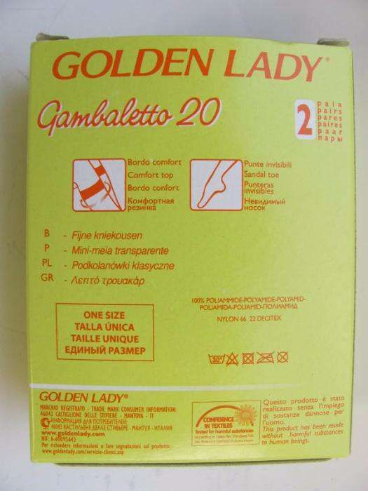 2 + 1 GRATIS Sosete treisferturi Golden Lady Gambaletto 20 D. 2per/cut