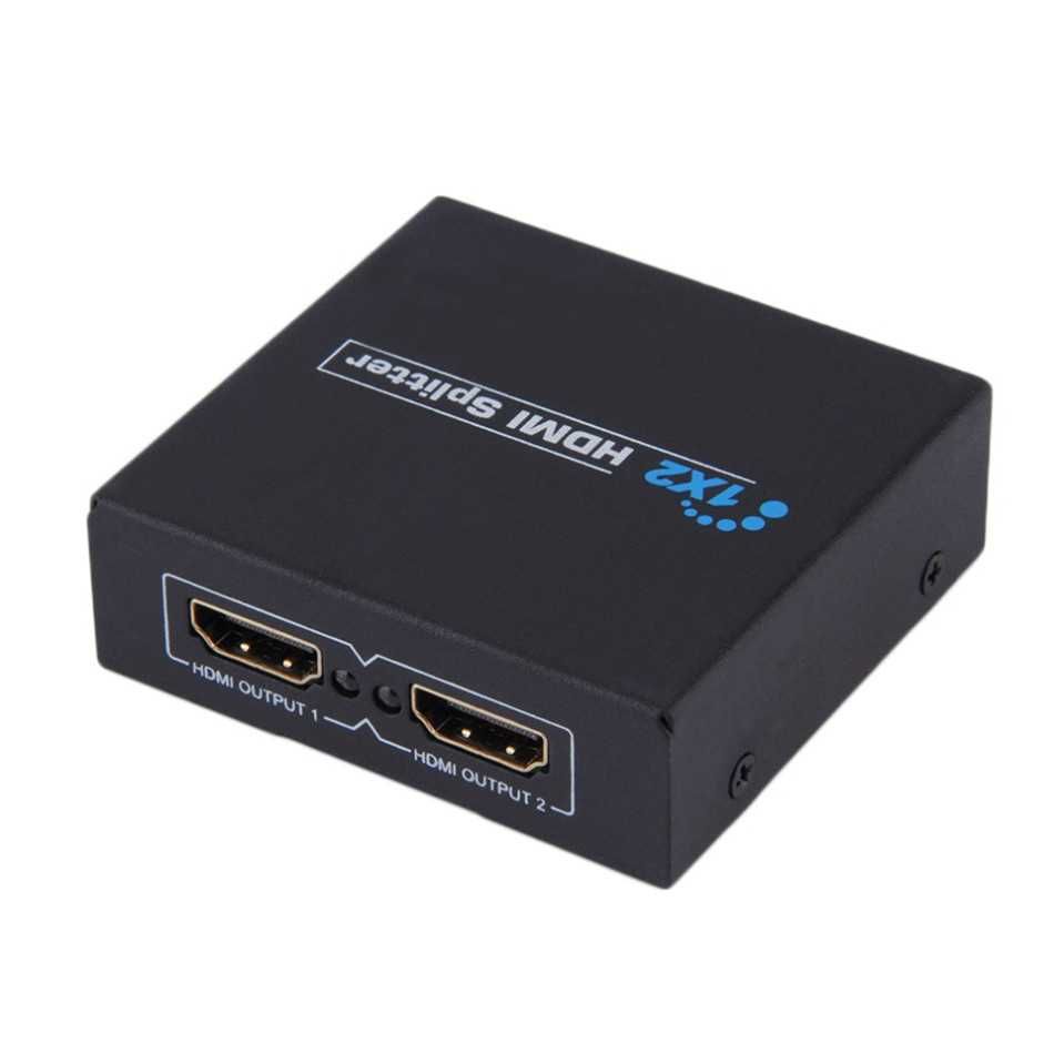 HDMI Splitter cu alimentare 1 INPUT - 2 OUTPUT 1.4V suporta 4K 3D