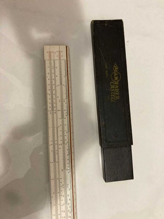 Faber-Castell – Riglă de calcul rară, tehnică matematică WWII