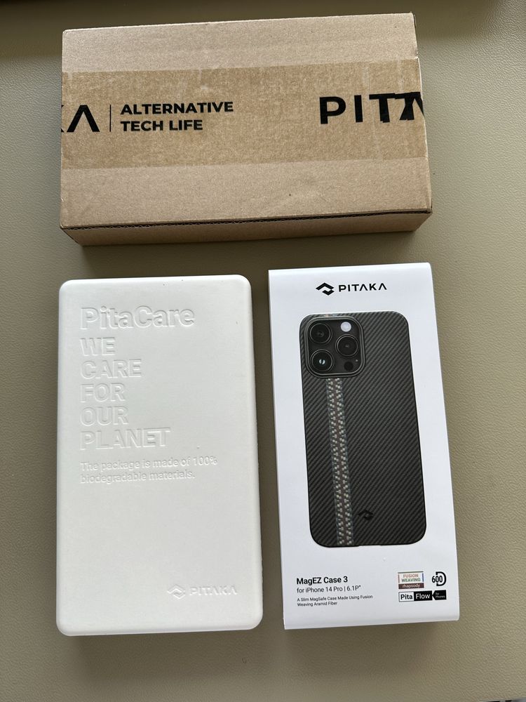 Чисто нов кейс PiTAKA MagEZ Case 3 IPhone 14Pro 6.1 P”.