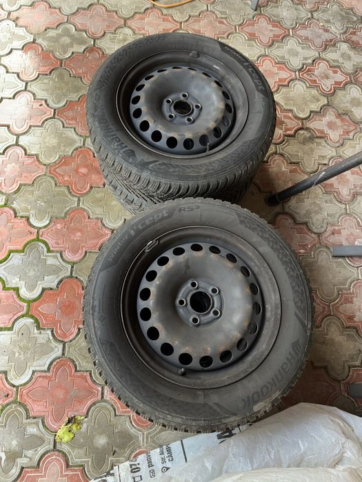 Roti complete iarna Hankook icept rs3, 185/65 R15, jante tabla