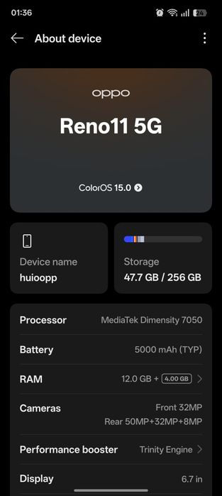 OPPO Reno 11 5G новый