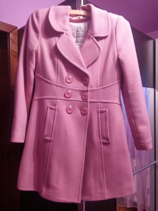 Palton roz deschis marimea 40