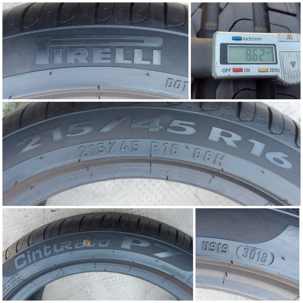 O bucată 215/195 55/45 R17/16 vară - una Falken Pirelli Hankook
