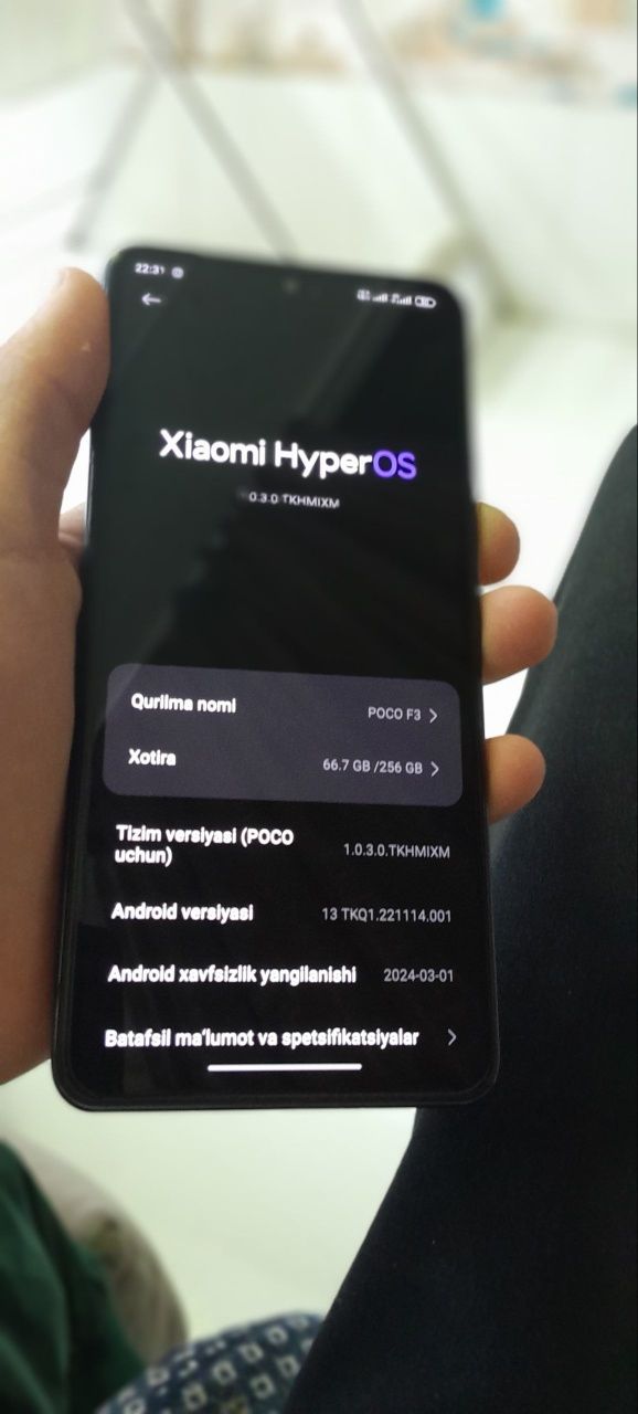 POCO F3 5G   8+8/256