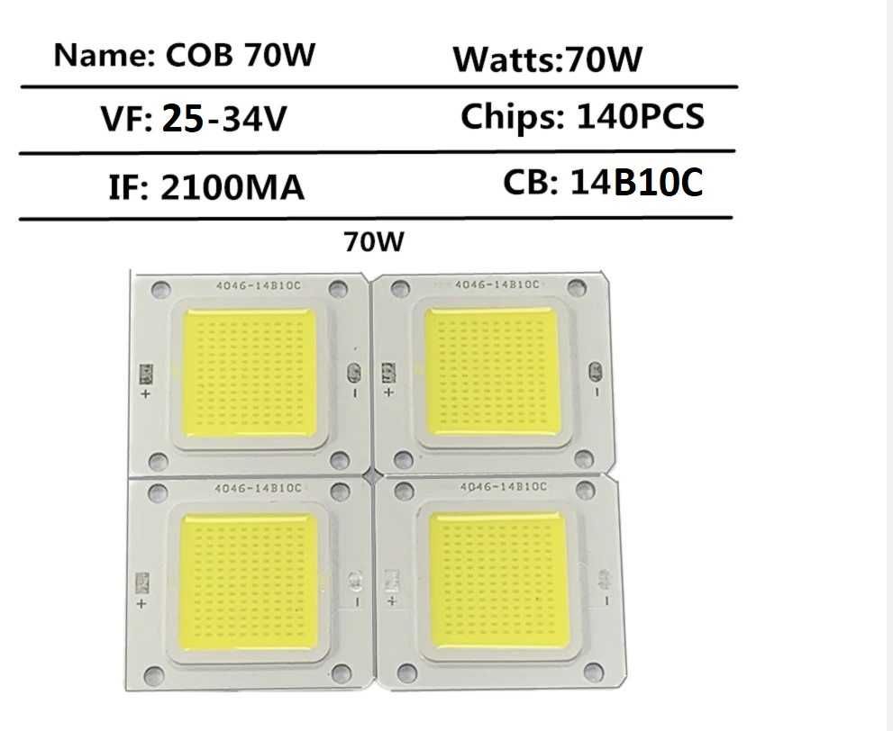 Led Cob Chip 70W 25-34V 14b10C 4640