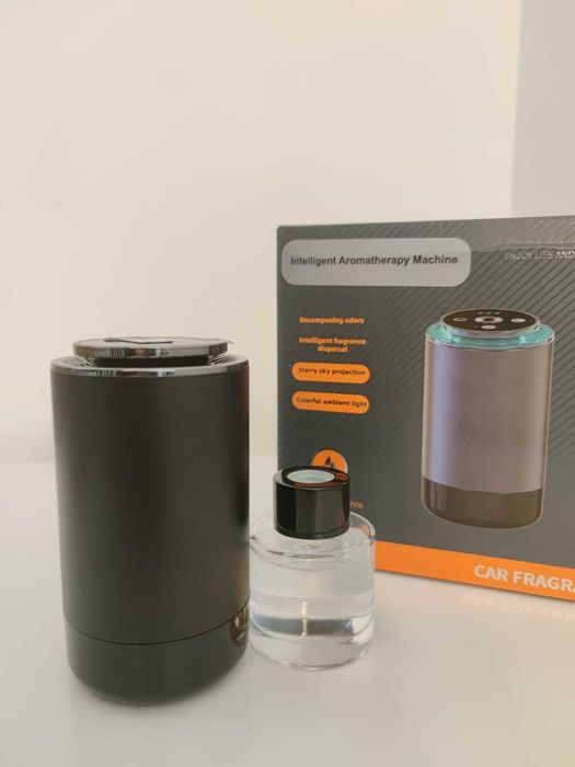 Odorizant auto NOU, difuzor aromaterapie inteligent cu senzori, lumini