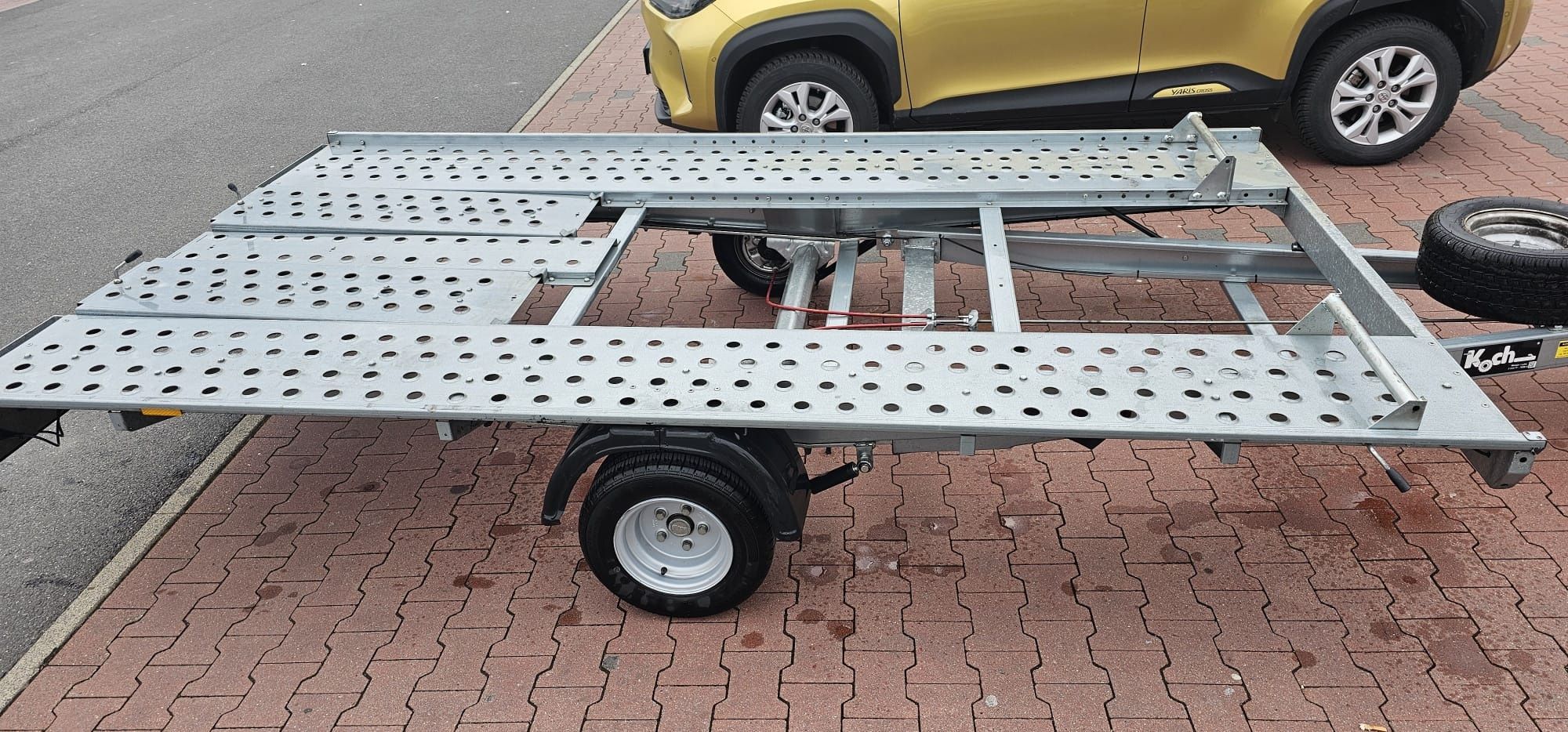 Trailer pongratz-bliss rabatabil pe 1 axa de 1500 kg,transport utv,atv