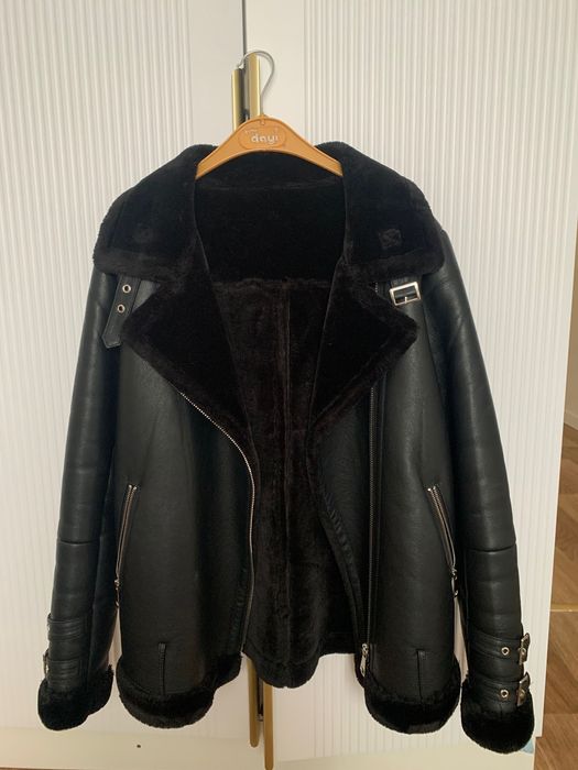 Дубленка авиатор женская