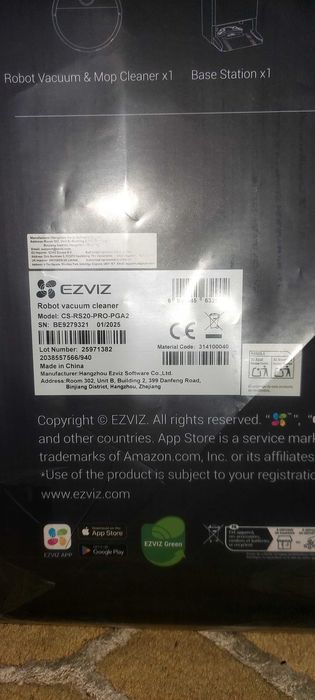 Aspirator EZVIZ RS20 pro . Este nou, sigilat si cu garantie