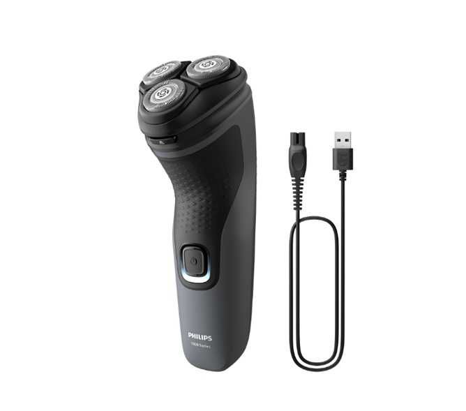 Самобръсначка Philips Series 1000 S1142/00, Мокро и сухо бръснене