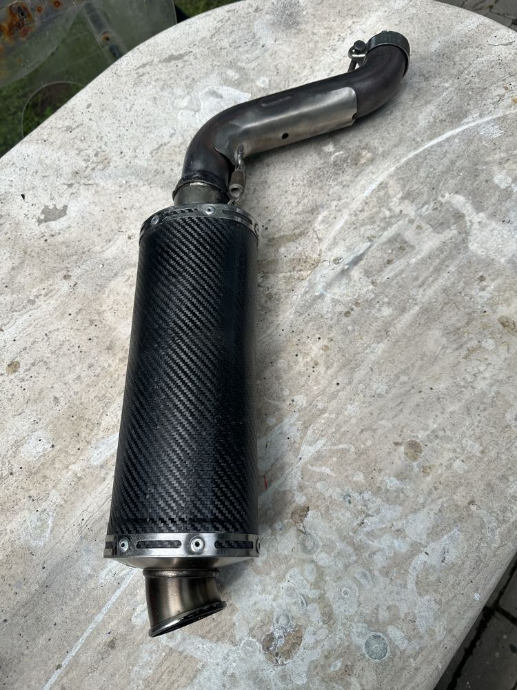 Toba moto carbon Leo Vince SBK cu cot