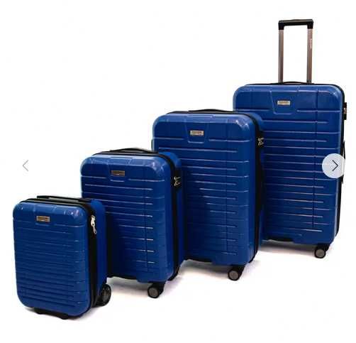 Set 4 Trolere  Ella Icon Leaf, ABS, Albastru si Verde