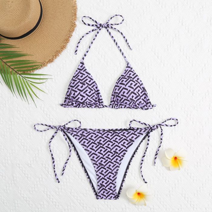 Costum de baie VERSACE roz/mov calitate superioara