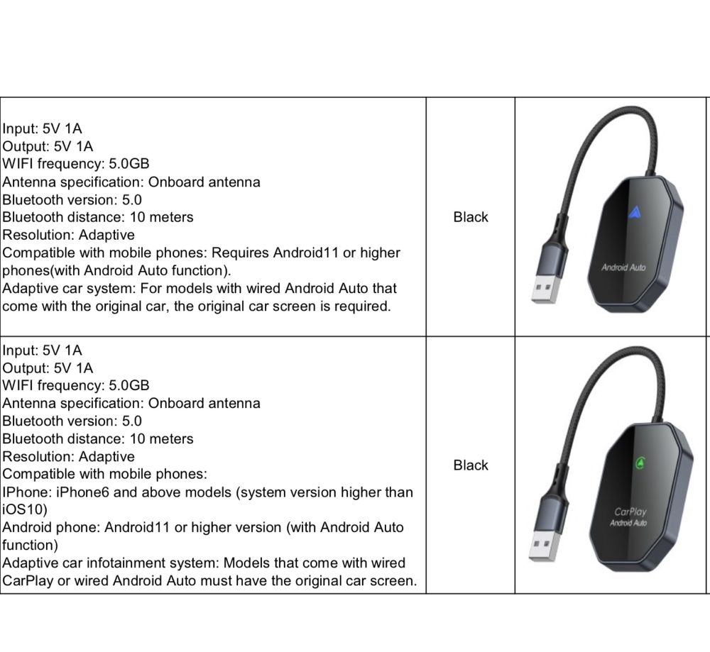 CarPlay Wirless /Car Adapter