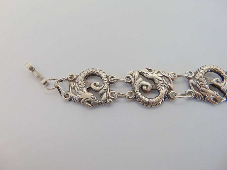 Bratara dragoni din argint
