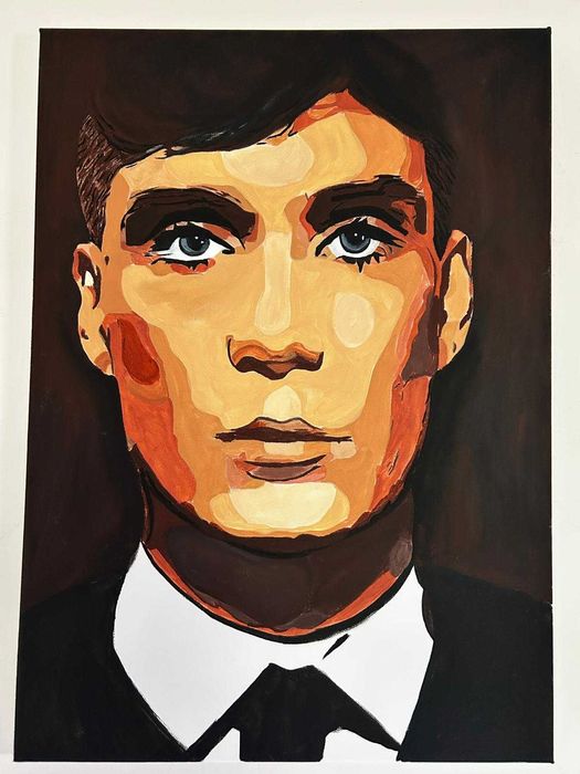 Tablou Thomas Shelby- Peaky Blinders acrilice pe panza 50x70