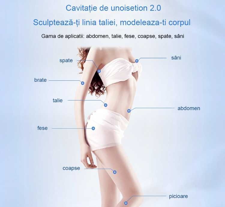 Aparat cosmetic 3 in 1, cavitatie 40KHz, slabire, remodelare corporala