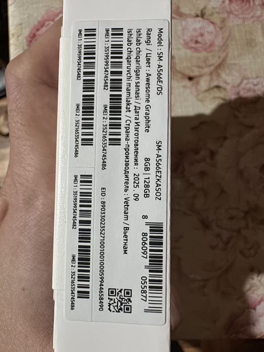 NEW SAMSUNG A56 128гб. Black (черный)!