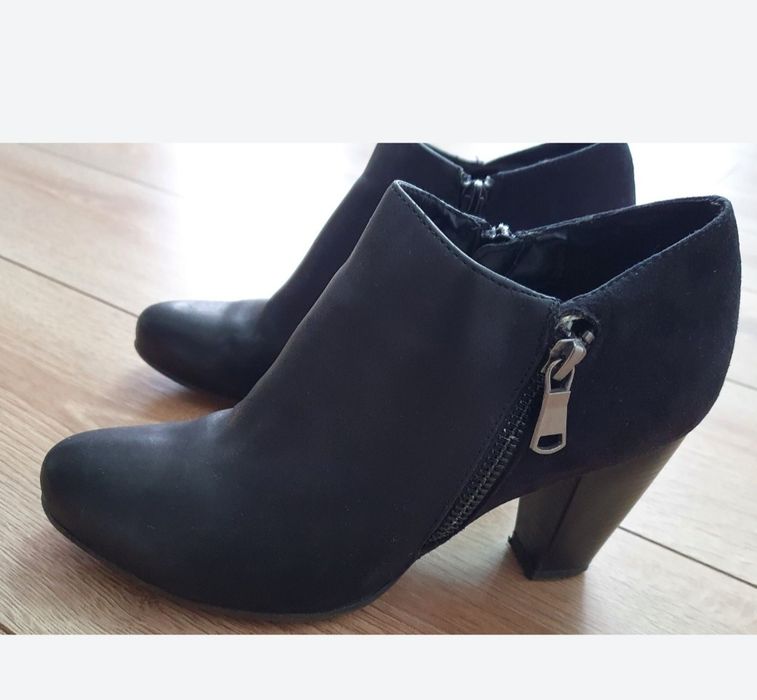 Botine cu toc, marimea 37, transport 5 lei