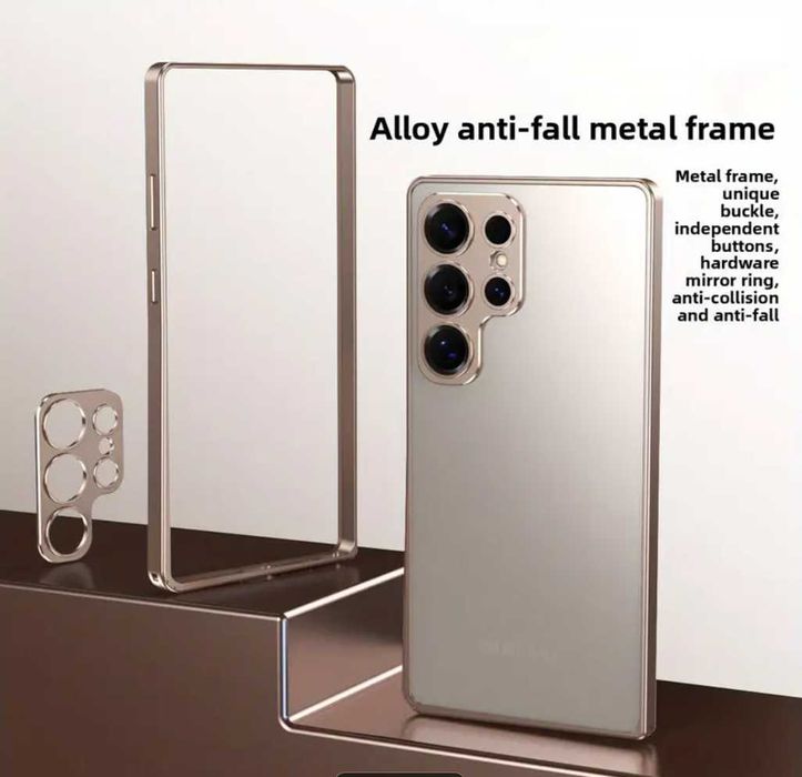 Стилен дизайн метален калъф за телефон  Samsung S25 Ultra/S24Ultra
