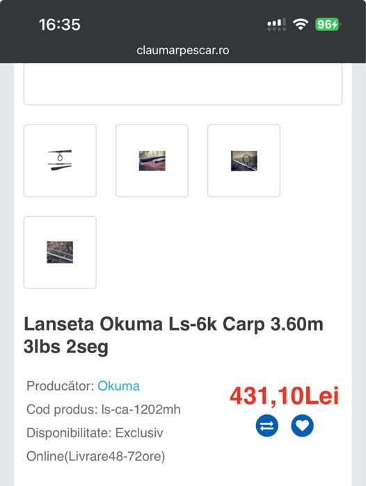 Lansete crap Okuma