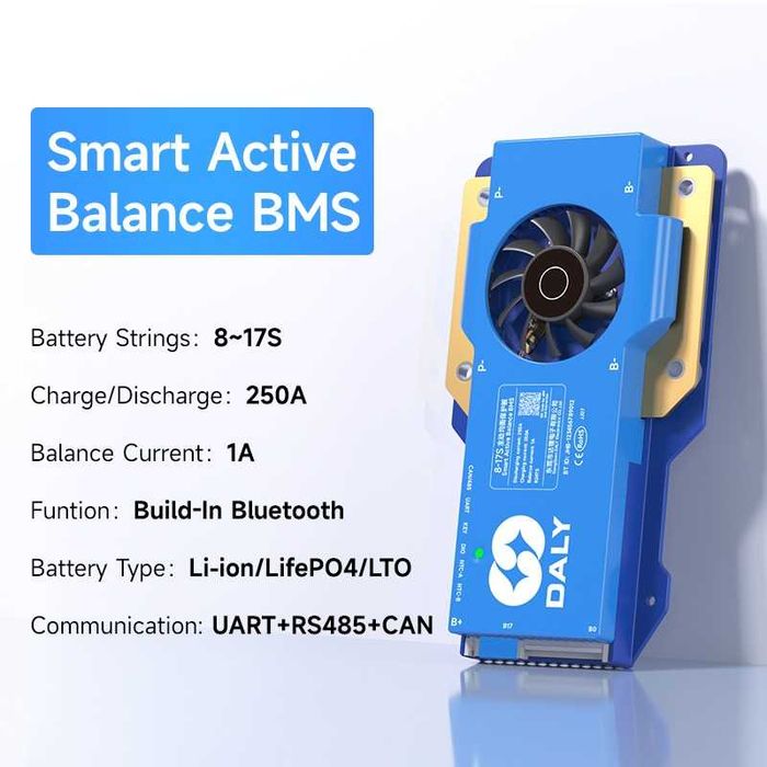 BMS БМС DALY LIFEPO4 250A 8-17S с Bluetooth WIFI