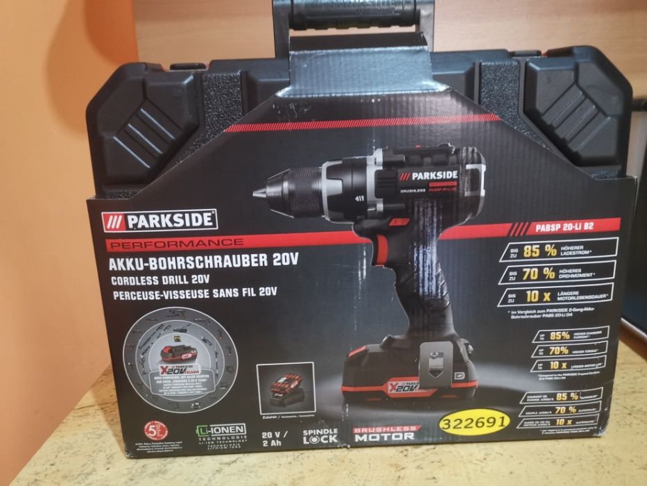 Нов  Безчетков винтоверт Parkside Performance 20v Боди