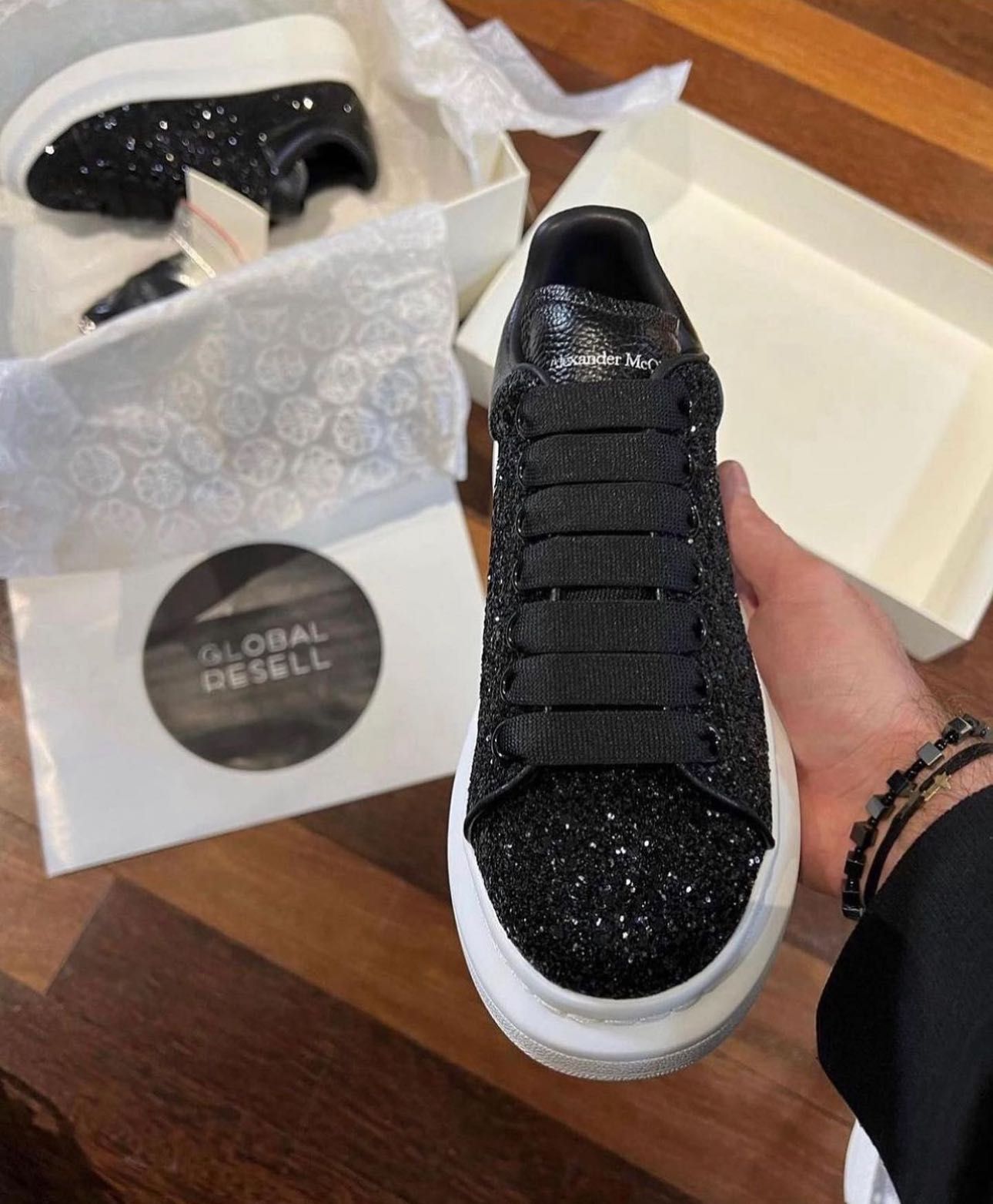 Alexander McQueen Glitter Sneakers