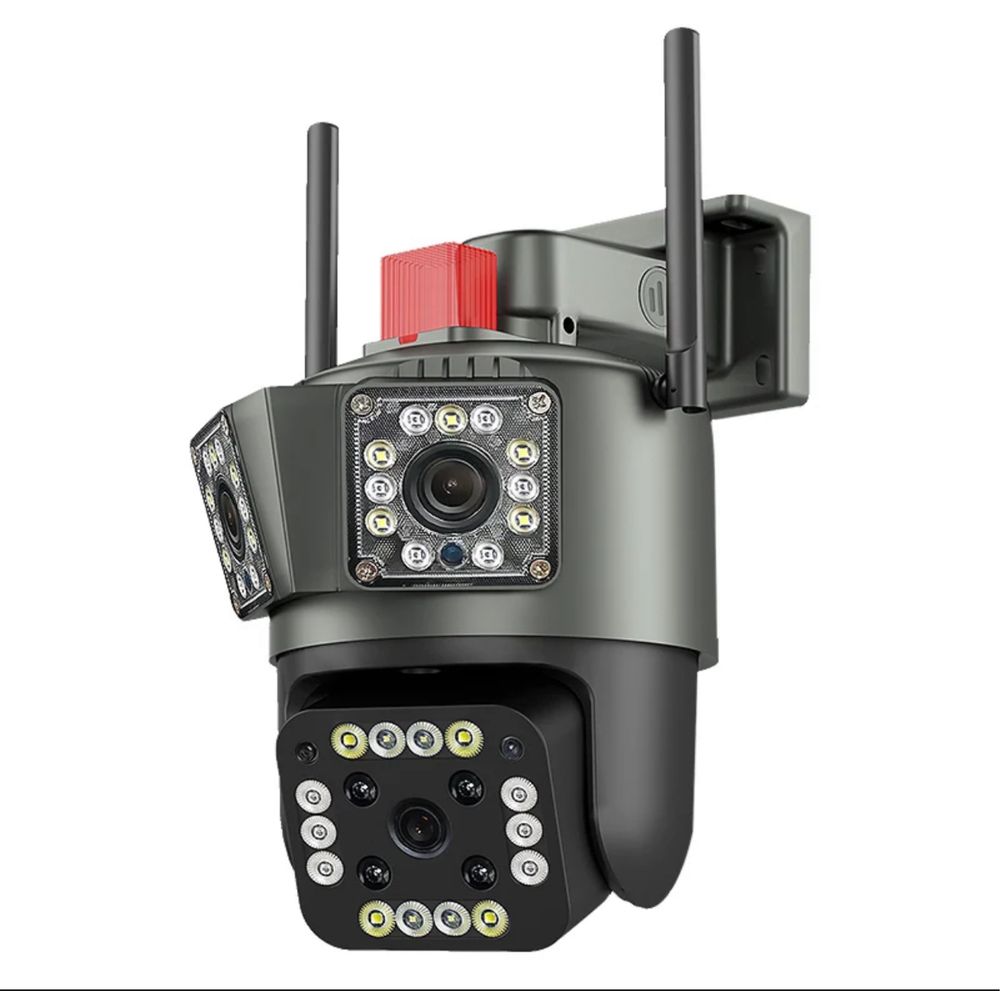 4G поворотная ip-камера трикамерная. 4G three-camera PTZ IP camera.