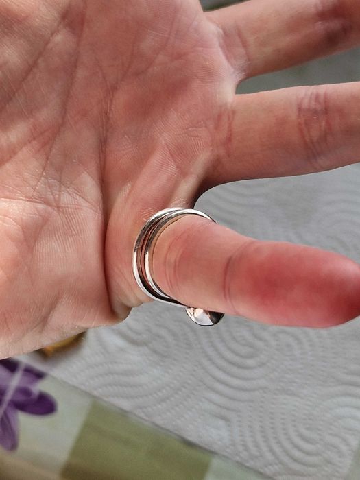 Inel Sculptural din Argint 925 – Design Modern cu Bile din Argint