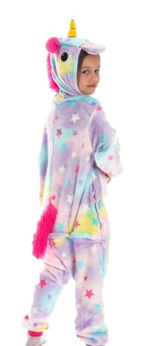 Пижамы кигуруми Радужный Звездный пони единорог кенгуру Пикачу Стич