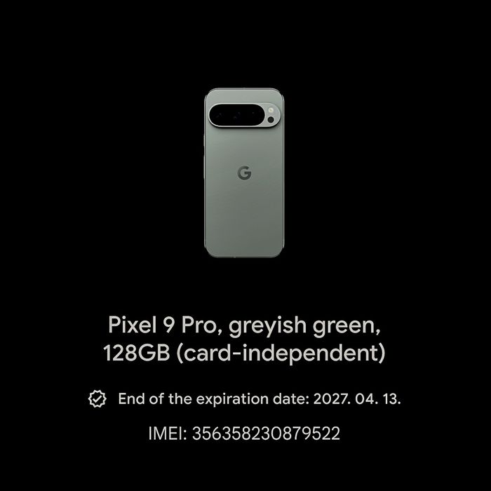Telefon Pixel 9 Pro in Stare Excelenta - 128GB, 16GB RAM