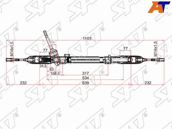 Рейка рулевая Nissan Qashqai