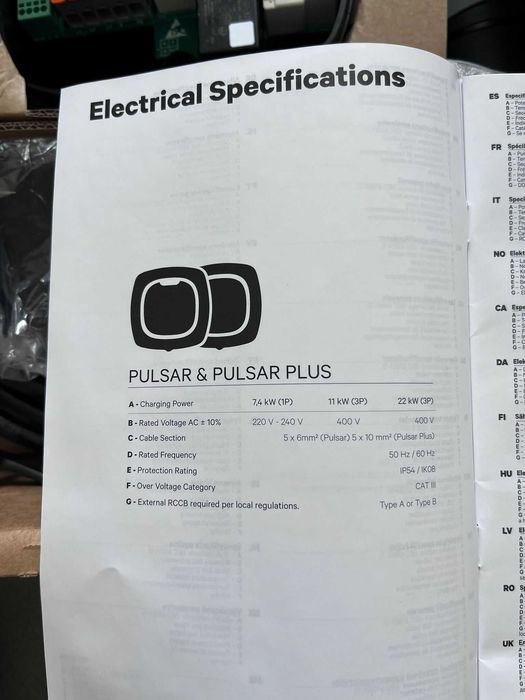 Stație de încarcare autovehicule electrice Wallbox Pulsar Plus