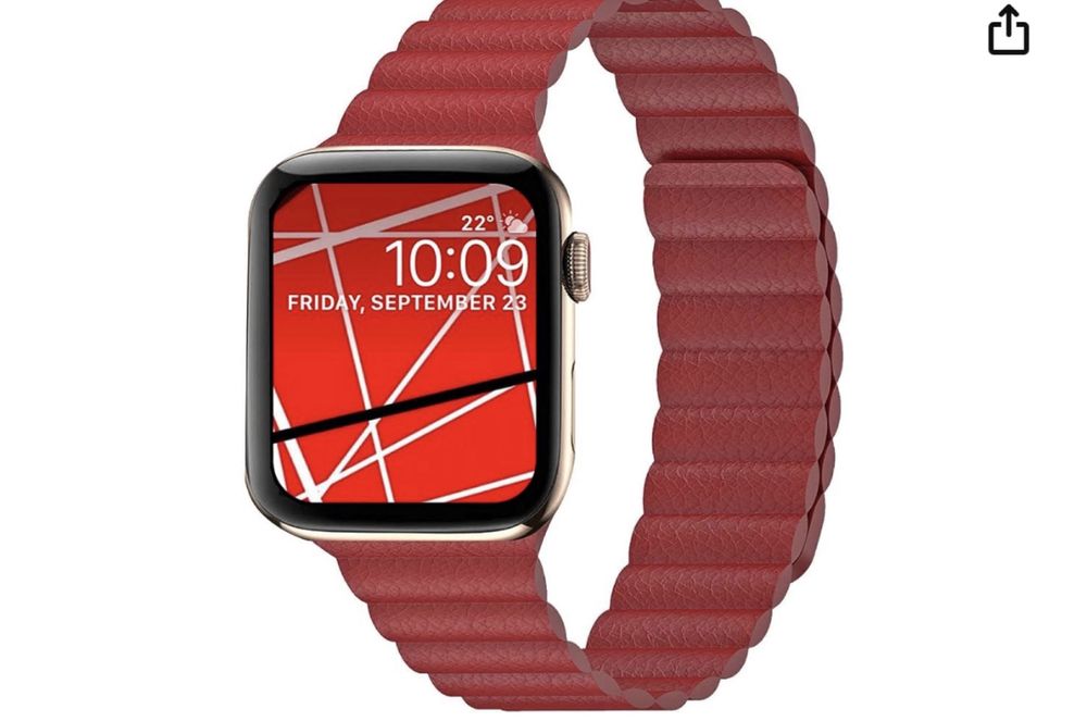 Curea Imitatie Piele Magnetica Ceas Apple Watch Husa Folie Silicon