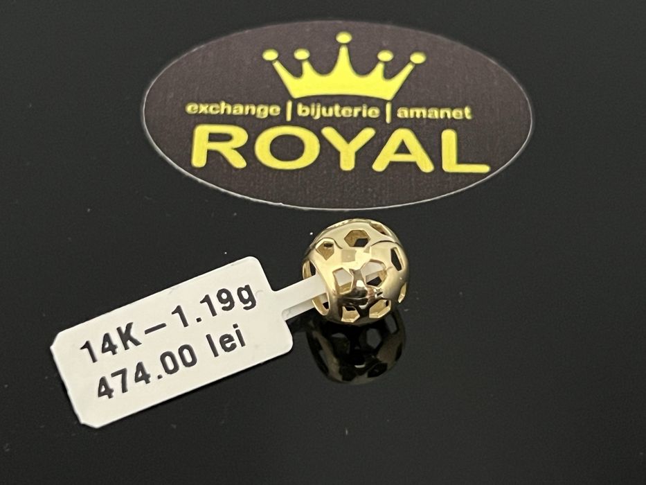 Bijuteria Royal CB : Charm pentru bratara aur 14k 1,19 grame
