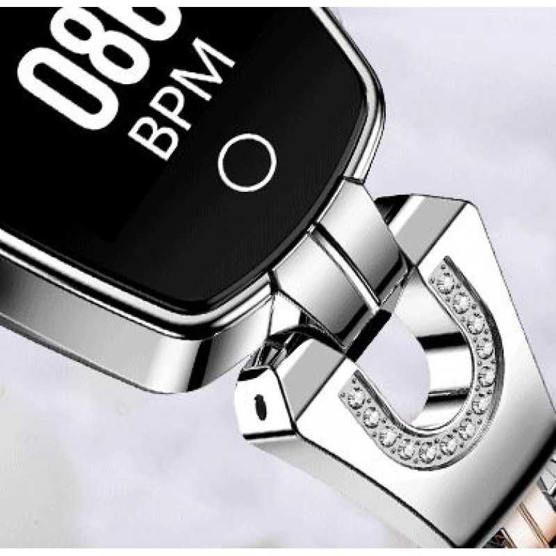 Промо! Дамска Елегантна Смарт ГРИВНА H8 / часовник Smart Bracelet