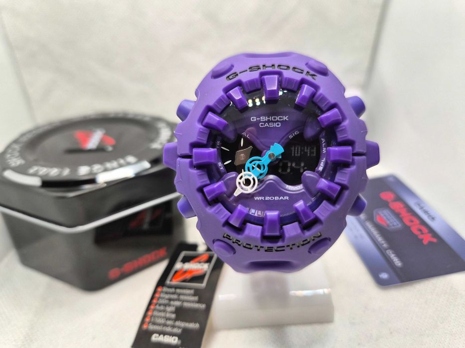 Ceas Sport Casio g shock GA-V01-2AER violet, Nou,Garantie 2 ani