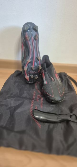 Ghete de fotbal cu crampoane Adidas Performance F50 ELITE LACELESS FIR