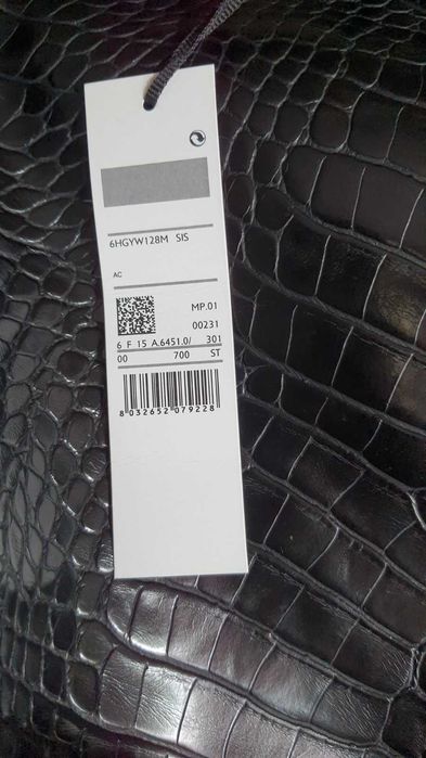 Дамска черна голяма чанта Sisley