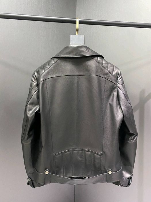 Geaca din piele naturala balmain