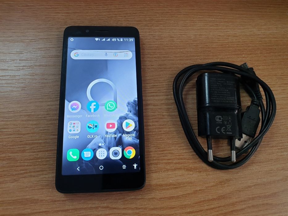 Alcatel 1c 2019 5003D Android 8 dualsim necodat 1Gb RAM sticla fisura