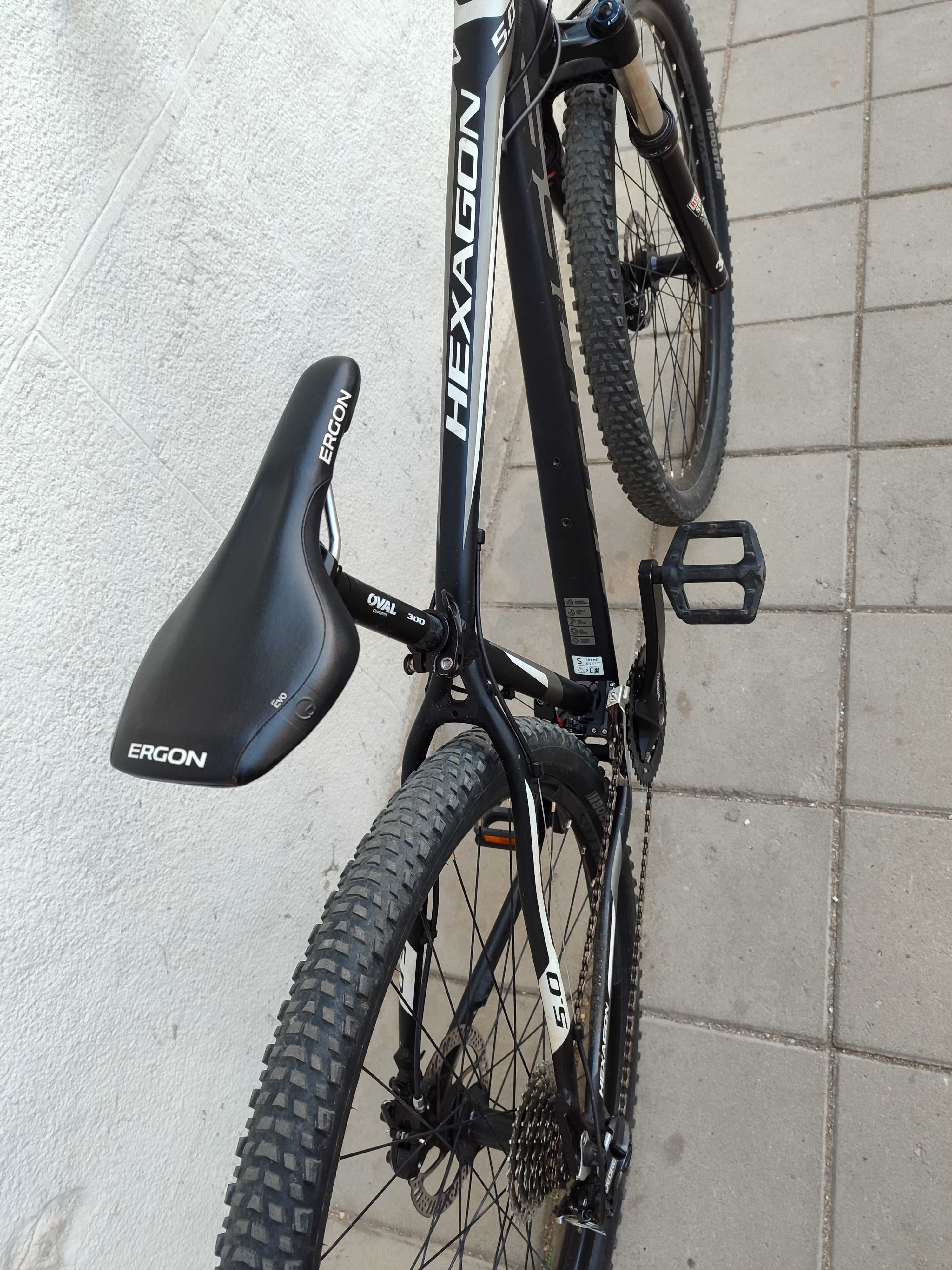 29" KROSS HEXAGON 5.0 , 3х8ск.,RockShox XC30 , М размер